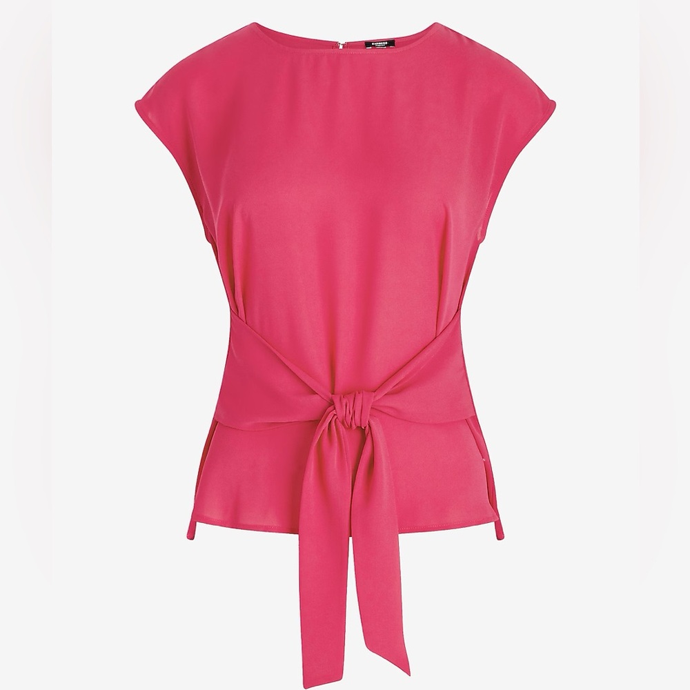 Crew Neck Tie Waist Gramercy Tee